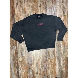 Mens Crooked Tongues Sweat Shirt Size 3XL Plus Gray Spell Out